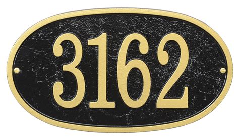 Fast & Easy Oval House Numbers Plaque – Whitehall Products